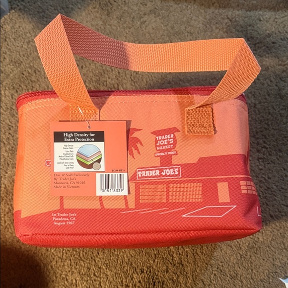 Trader Joe'S Other - Trader Joe's Red and Orange Insulated Bag